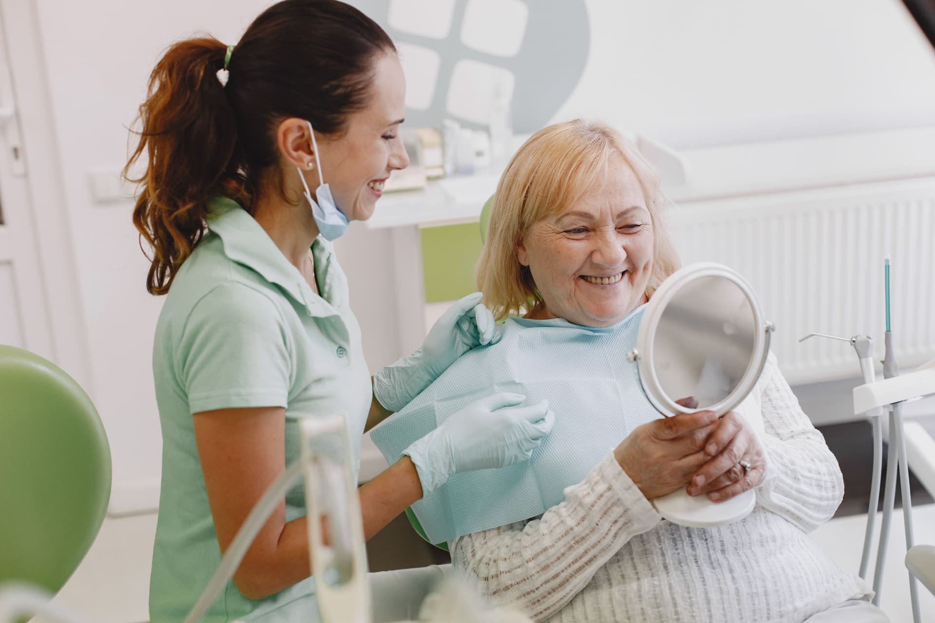 Patient smiling after dental treatment at Harbour Dental in Brighton