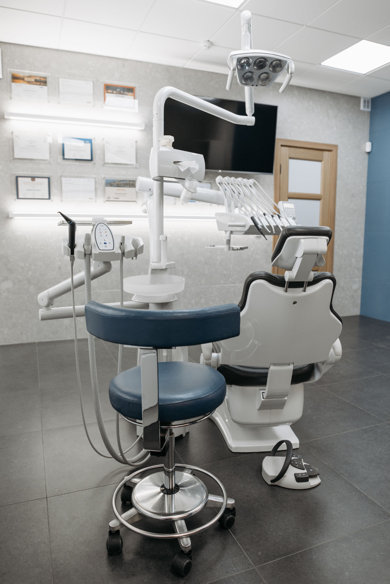 Close-up of dental equipment at Harbour Dental